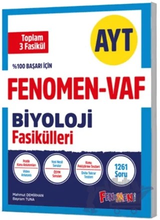 AYT VAF Biyoloji Fasikülleri Seti – Kolektif – Fenomen Yayınları kitap kapağı