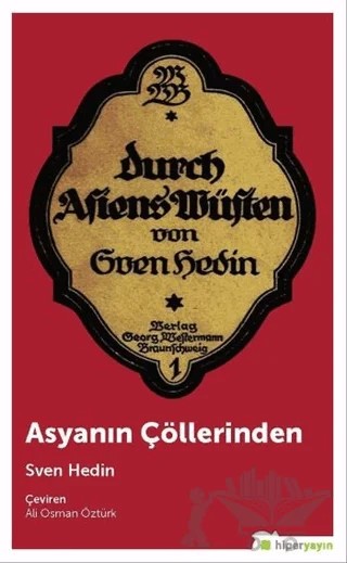 Asyanın Çöllerinden – Sven Hedin – Hiperlink Yayınları kitap kapağı