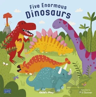Five Enormous Dinosaurs – Kolektif – Child's Play kitap kapağı