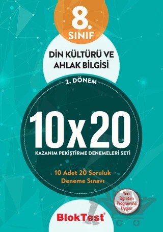 8. Sınıf Bloktest 2. Dönem Din Kültürü ve Ahlak Bilgisi 10x20 Kazanım Pekiştirme Denemeleri Seti – Kolektif – Tudem Yayınları - Bayilik kitap kapağı
