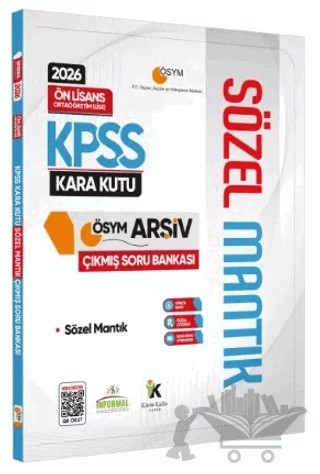 2026 KPSS Önlisans/Ortaöğretim Türkçe Sözel Mantık Kara Kutu ÖSYM Çıkmış Soru Bankası Dijital Çözümlü – Kolektif – Karakutu Yayın kitap kapağı