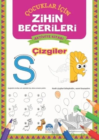 Çizgiler - Çocuklar İçin Zihin Becerileri Aktivite Kitabı – Kolektif – Martı Çocuk Yayınları kitap kapağı