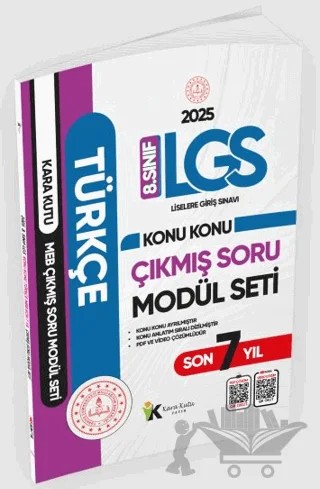 2025 LGS 8. Sınıf Türkçe Konu Konu Son 7 Yıl MEB Çıkmış Soru Modül Seti – Kolektif – Karakutu Yayın kitap kapağı