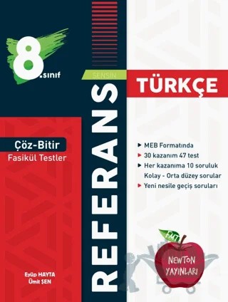 8. Sınıf Çöz Bitir Referans Türkçe Fasikül Testler – Kolektif – Newton Yayınları kitap kapağı