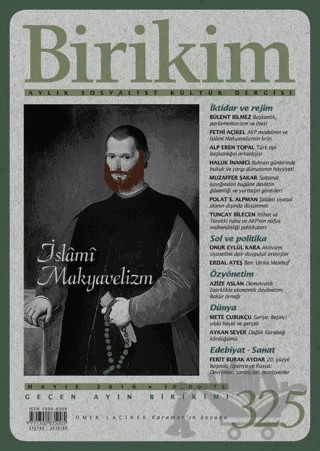 Birikim Aylık Sosyalist Kültür Dergisi Sayı: 325 Mayıs 2016 – Birikim Yayınları kitap kapağı