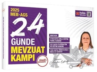2025 MEB-AGS 24 Günde Mevzuat Bilgisi Kampı – Yasemin Çakıraslan Özkanlı – Hangi KPSS Yayınları kitap kapağı
