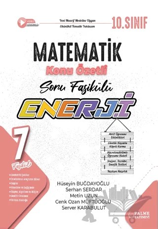 10. Sınıf Enerji Matematik Konu Özetli Soru Fasikülleri (7 Fasikül) – Kolektif – Palme Yayınları kitap kapağı