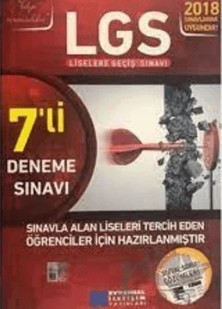 2018 LGS 7'li Deneme Sınavı Video Çözümlü (TEOG 2 Tüm Dersler Sıralı Denemeli Soru Bankası Hediyeli) – Kolektif – Evrensel İletişim Yayınları kitap kapağı