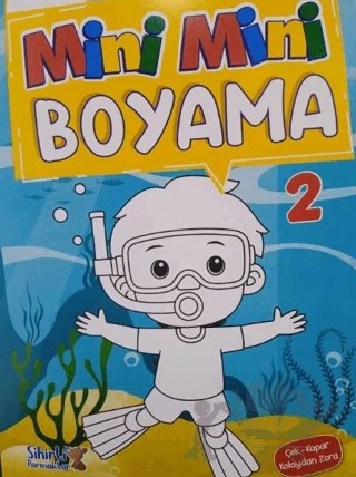 Mini Mini Boyama Çek-Kopar Kolaydan Zora 2 – Kolektif – Sihirli Parmaklar Yayınları kitap kapağı