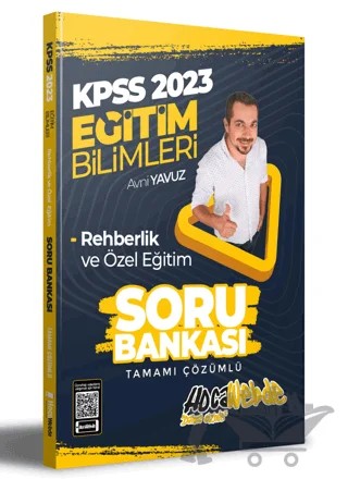 Hocawebde 2023 KPSS Eğitim Bilimleri Rehberlik ve Özel Eğitim Tamamı Çözümlü Soru Bankası – Avni Yavuz – HocaWebde Yayınları kitap kapağı