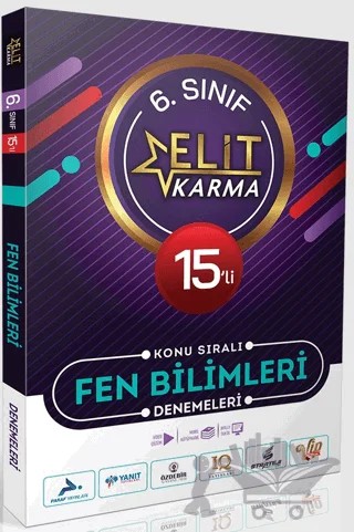 Elit Karma 6. Sınıf 15'li Konu Sıralı Fen Bilimleri Denemeleri – Kolektif – Paraf Yayınları kitap kapağı