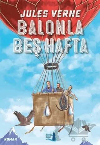 Balonla Beş Hafta – Jules Verne – Büyülü Fener Yayınları kitap kapağı