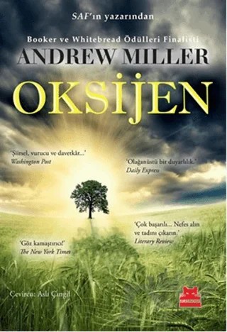 Oksijen – Andrew Miller – Kırmızı Kedi Yayınevi kitap kapağı