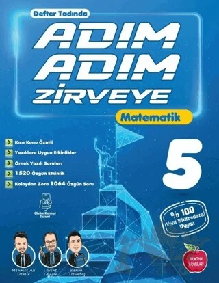 5. Sınıf Matematik Adım Adım Zirveye – Mehmet Ali Demir, Levent Tayyar, Kerim Uzuntaş – Newton Yayınları kitap kapağı