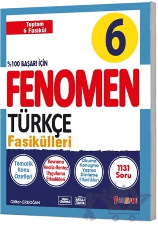 6. Sınıf Türkçe Fasikülleri – Gülten Erdoğan – Fenomen Yayınları kitap kapağı