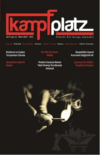 Kampfplatz Cilt: 4 Sayı: 11 - Mart 2017 – Kolektif – Phoenix Yayınevi kitap kapağı