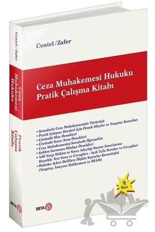 Ceza Muhakemesi Hukuku Pratik Çalışma Kitabı – Hamide Zafer, Nur Centel – Beta Yayınevi kitap kapağı