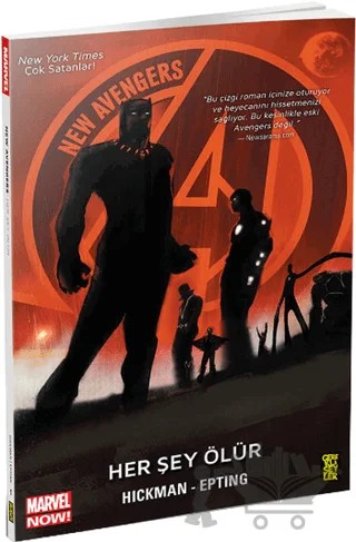 New Avengers Marvel Now! 1 : Herşey Ölür – Jonathan Hickman – Gerekli Şeyler Yayıncılık kitap kapağı