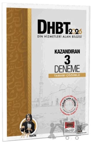 2026 DHBT Kazandıran Tamamı Çözümlü 3 Deneme – Asya Tekin – Yargı Yayınevi kitap kapağı