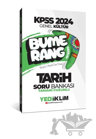 2024 KPSS Genel Kültür Bumerang Tarih Tamamı Çözümlü Soru Bankası – Kolektif – Yediiklim Yayınları kitap kapağı