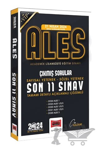 2024 ALES Son 11 Sınav Çıkmış Sorular (21 Nisan 2024 Sınavı Dahil) – Kolektif – Yargı Yayınevi kitap kapağı