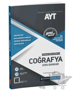 2022 AYT COĞRAFYA Tamamı Video Çözümlü Soru Bankası – Mustafa Mervan Demir – Pegem Akademi Yayıncılık kitap kapağı