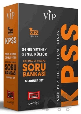 2022 KPSS Genel Yetenek Genel Kültür Vip Çözümlü ve Cevaplı Modüler Soru Bankası Seti – Kolektif – Yargı Yayınevi kitap kapağı