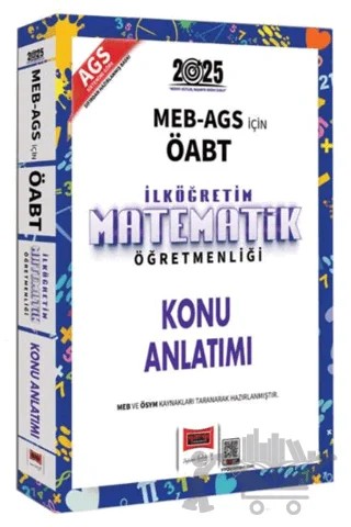2025 MEB AGS ÖABT İlköğretim Matematik Öğretmenliği Konu Anlatımı – Kollektif – Yargı Yayınevi kitap kapağı