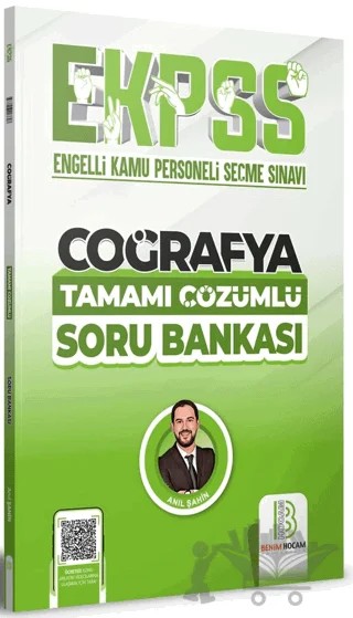 EKPSS Coğrafya Tamamı Çözümlü Soru Bankası – Anıl Şahin – Benim Hocam Yayınları kitap kapağı