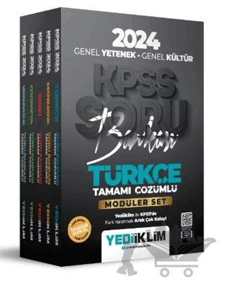 2024 KPSS Genel Yetenek Genel Kültür Modüler Set Soru Bankası – Kolektif – Yediiklim Yayınları kitap kapağı