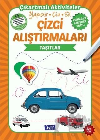 Çizgi Alıştırmaları - Taşıtlar (4 Yaş) – Kolektif – Parıltı Yayınları kitap kapağı