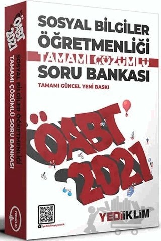 2021 ÖABT Sosyal Bilgiler Öğretmenliği Tamamı Çözümlü Soru Bankası – Kolektif – Yediiklim Yayınları kitap kapağı