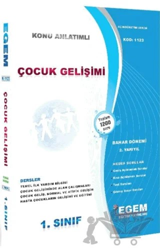1. Sınıf Çocuk Gelişimi Konu Anlatımlı Soru Bankası – Kolektif – Egem Eğitim Yayınları kitap kapağı