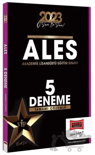 Yargı Yayınları 2023 ALES Tamamı Çözümlü 5 Deneme – Kolektif – Yargı Yayınevi kitap kapağı
