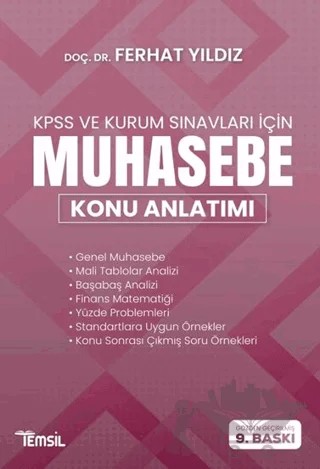 2021 KPSS ve Kurum Sınavları İçin Muhasebe Konu Anlatımı – Ferhat Yıldız – Temsil Kitap kitap kapağı