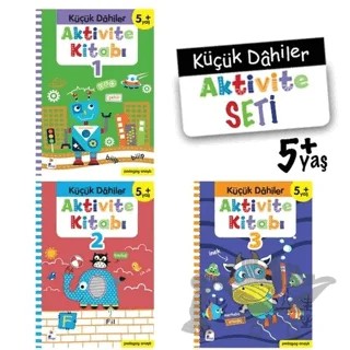 Küçük Dahiler Aktivite Seti : 5 + Yaş (3 Kitap Takım) – Kolektif – İndigo Çocuk kitap kapağı