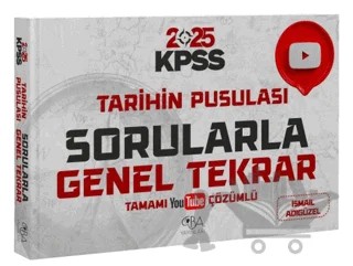 2025 KPSS Tarihin Pusulası Sorularla Genel Tekrar Çözümlü – İsmail Adıgüzel – CBA Akademi kitap kapağı
