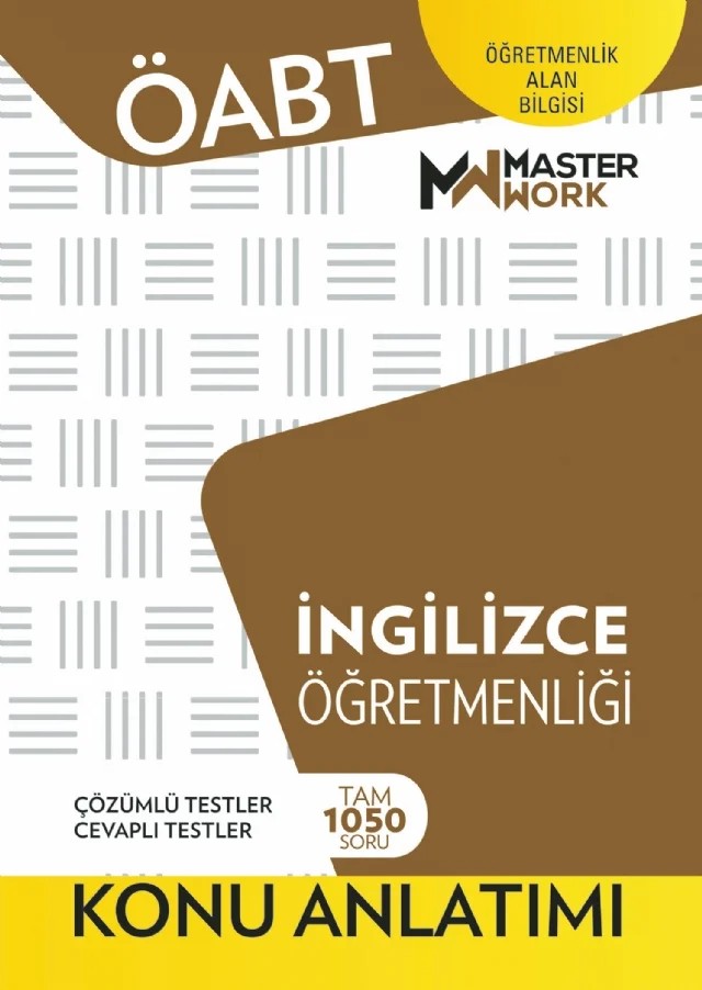 ÖABT - İNGİLİZCE ÖĞRETMENLİĞİ - Konu Anlatımı – Komisyon – MasterWork kitap kapağı