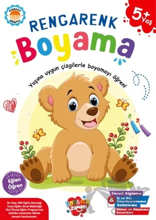 Rengarenk Boyama 5 Yaş – Kolektif – Boyama Zamanı kitap kapağı