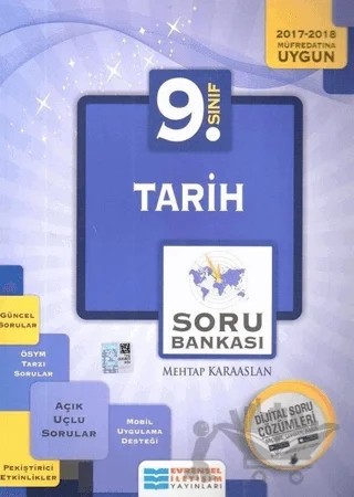 9. Sınıf Tarih Soru Bankası – Mehtap Karaaslan – Evrensel İletişim Yayınları kitap kapağı
