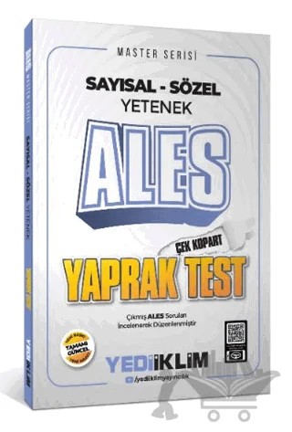 2025 Master Serisi ALES Sayısal-Sözel Yetenek Çek Kopart Yaprak Test – Kolektif – Yediiklim Yayınları kitap kapağı
