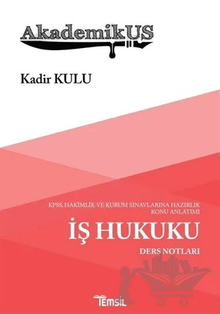 Akademikus İş Hukuku Ders Notları – Kadir Kulu – Temsil Kitap kitap kapağı