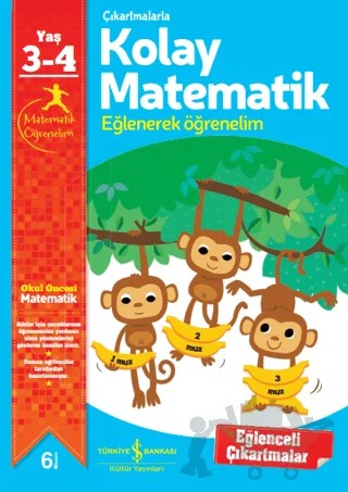 Çıkartmalarla Kolay Matematik 3-4 Yaş – Jo Chambers – İş Bankası Kültür Yayınları kitap kapağı