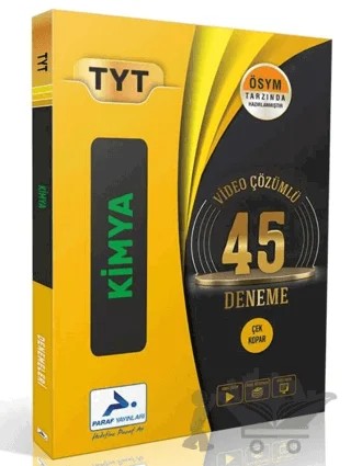 TYT Kimya Video Çözümlü 45 Deneme – Kolektif – Paraf Yayınları kitap kapağı