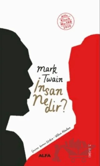 İnsan Nedir? – Mark Twaın – Alfa Yayınları kitap kapağı