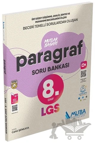 8. Sınıf Paragraf LGS Mutlak Başarı Soru Bankası – Cahit Şenkaya – Muba Yayınları kitap kapağı