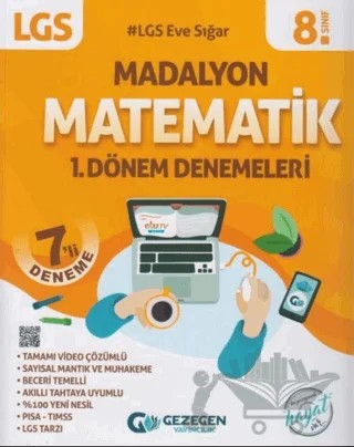 LGS 8. Sınıf Matematik 1. Dönem Madalyon 7'li Deneme – Kolektif – Gezegen Yayıncılık kitap kapağı