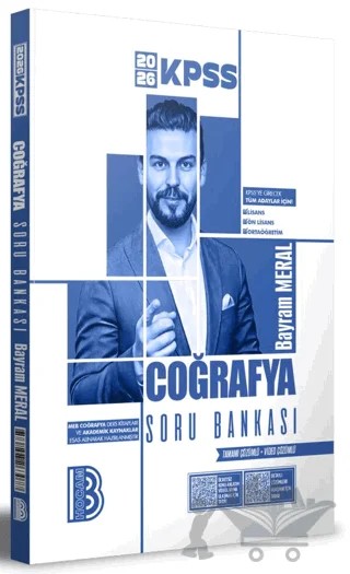 2026 KPSS Coğrafya Tamamı Çözümlü Soru Bankası – Bayram Meral – Benim Hocam Yayınları kitap kapağı