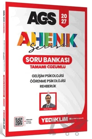 2027 AGS Ahenk Serisi Gelişim Psikolojisi, Öğrenme Psikolojisi ve Rehberlik Tamamı Çözümlü Soru Bankası – Bülent Tanık – Yediiklim Yayınları kitap kapağı