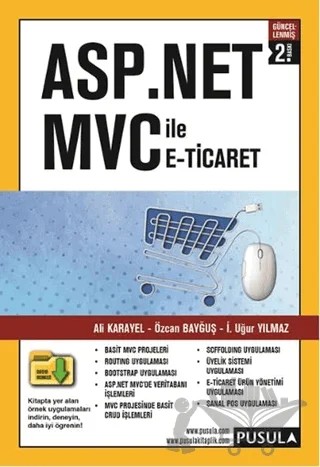 ASP.NET MVC ile E-Ticaret – Ali Karayel, İ. Uğur Yılmaz, Özcan Bayğuş – Pusula Yayıncılık kitap kapağı